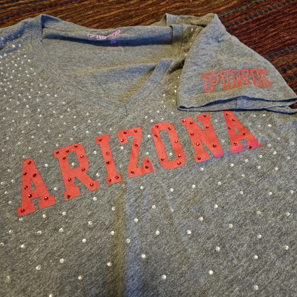 Victoria Secret Pink Arizona Rhinestone Shirt Medium